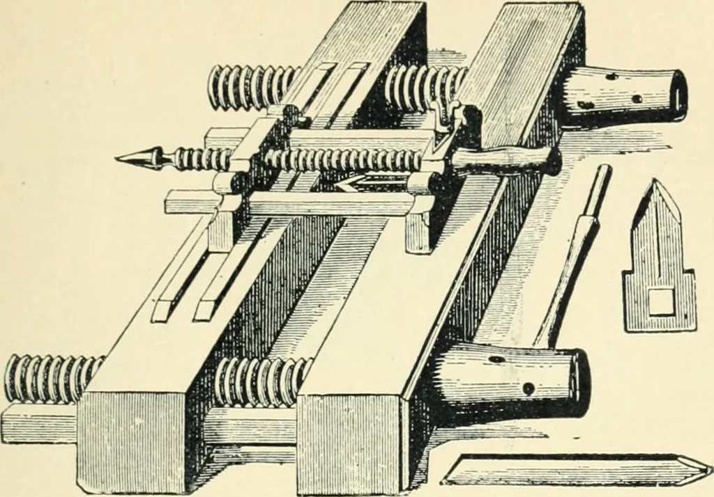 An illustration from Manual of library bookbinding practical and historical, 1911, leaf 296