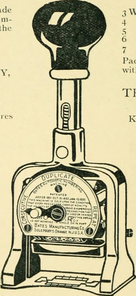 An illustration from Manual of library bookbinding practical and historical, 1911, leaf 297