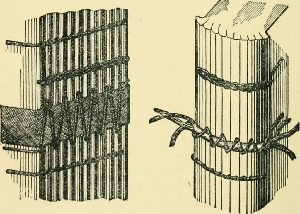 An illustration from Manual of library bookbinding practical and historical, 1911, leaf 31