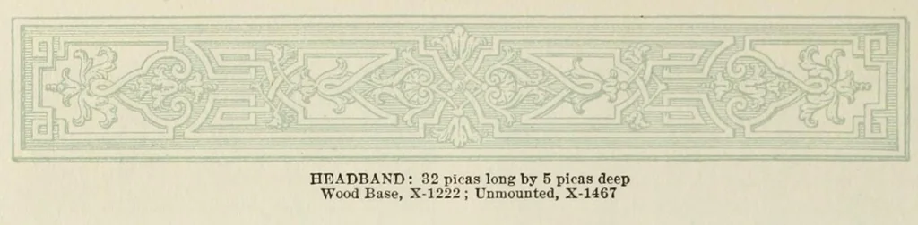 An illustration from The manual of linotype typography, prepared to aid users and producers of printing in securing greater unity and real beauty in the printed page;, 1923, leaf 138