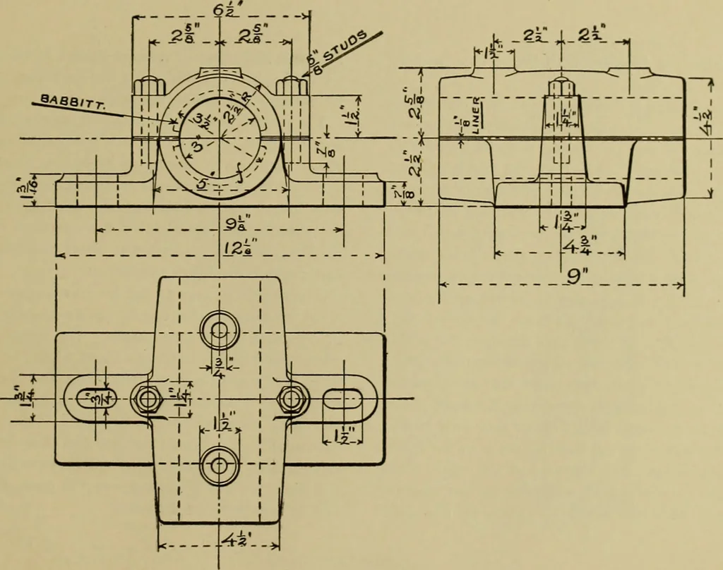An illustration from A manual of mechanical drawing, 1907, leaf 138