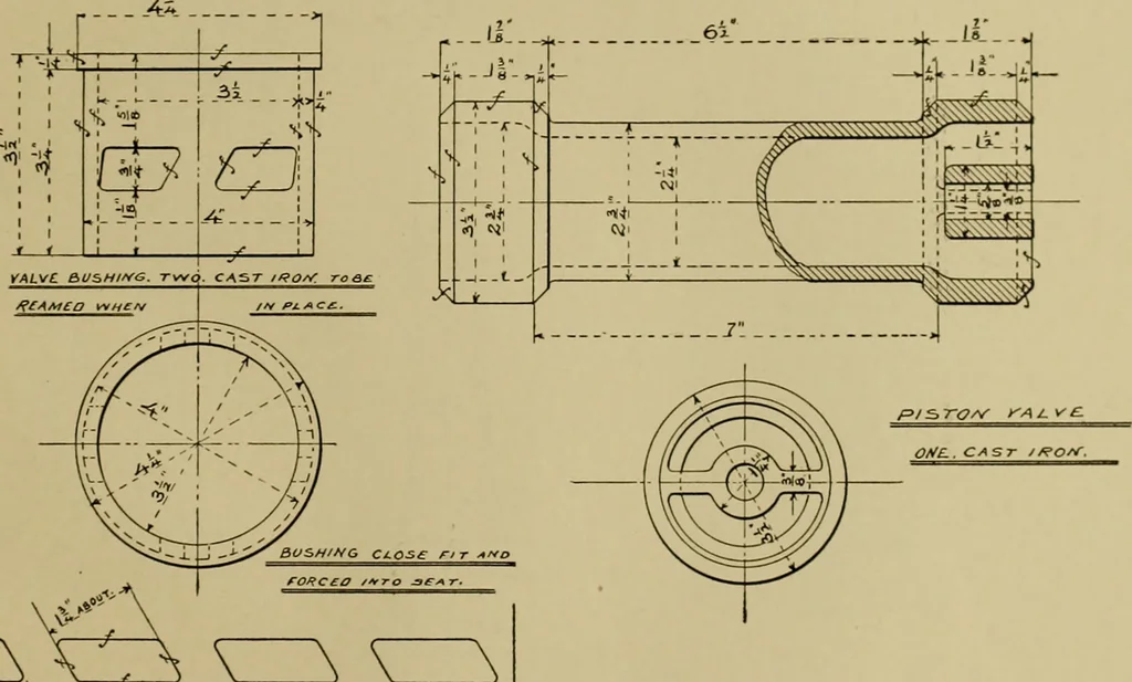 An illustration from A manual of mechanical drawing, 1907, leaf 168