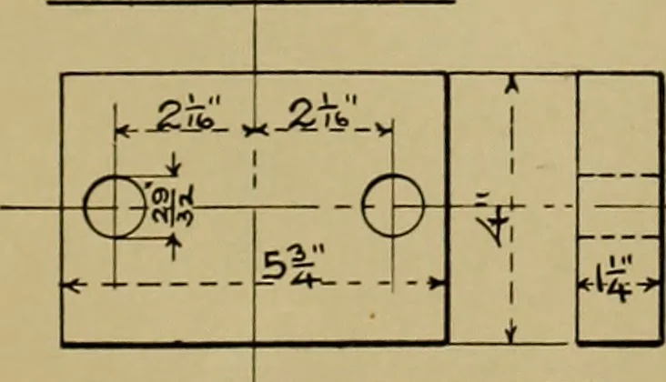 An illustration from A manual of mechanical drawing, 1907, leaf 184