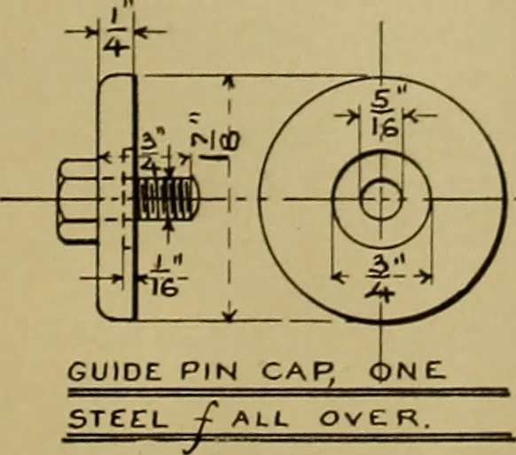 An illustration from A manual of mechanical drawing, 1907, leaf 186