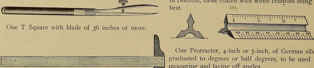 An illustration from A manual of mechanical drawing, 1907, leaf 27