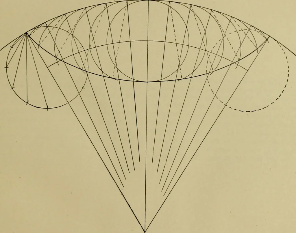 An illustration from A manual of mechanical drawing, 1907, leaf 84
