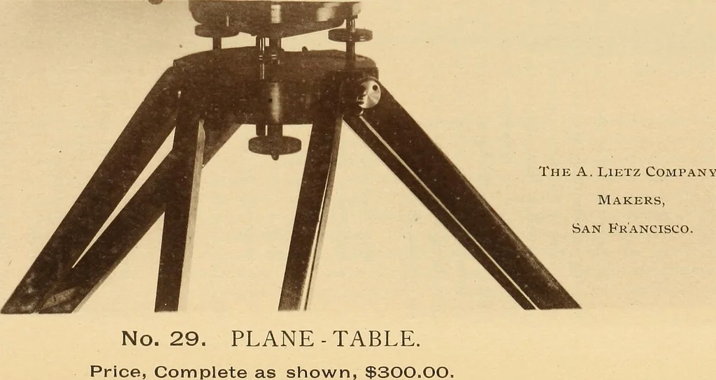 An illustration from Manual of modern surveying instruments and their uses .., 1893, leaf 186
