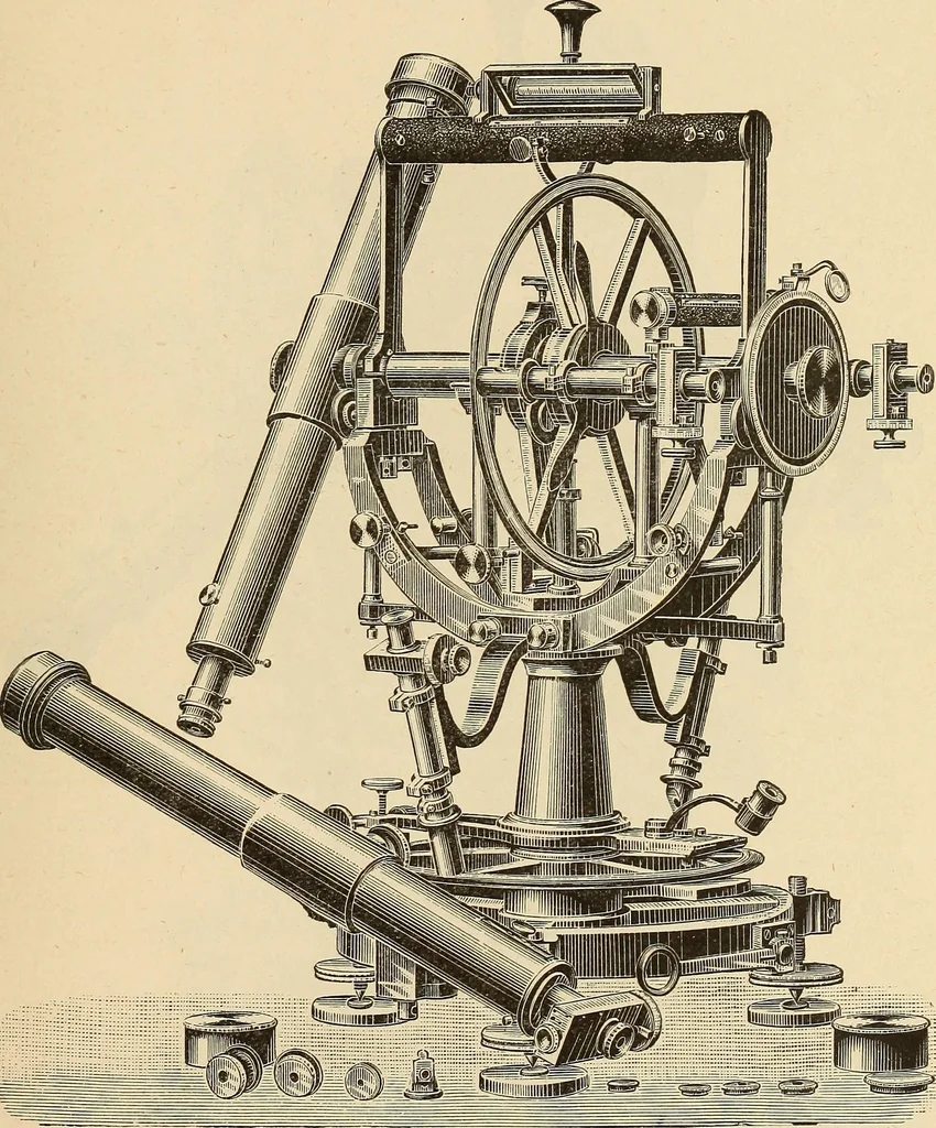An illustration from Manual of modern surveying instruments and their uses .., 1893, leaf 194