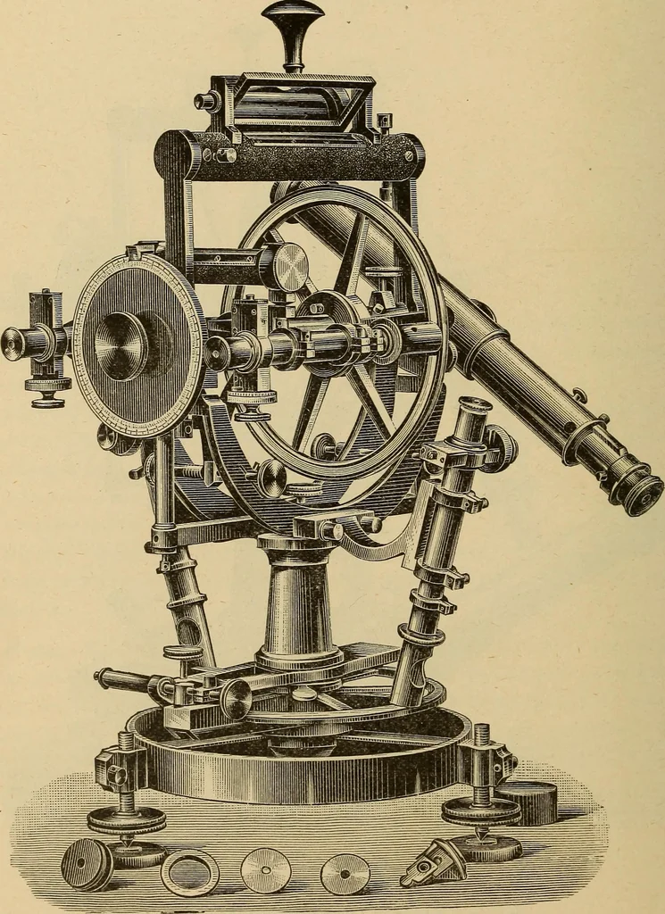 An illustration from Manual of modern surveying instruments and their uses .., 1893, leaf 195