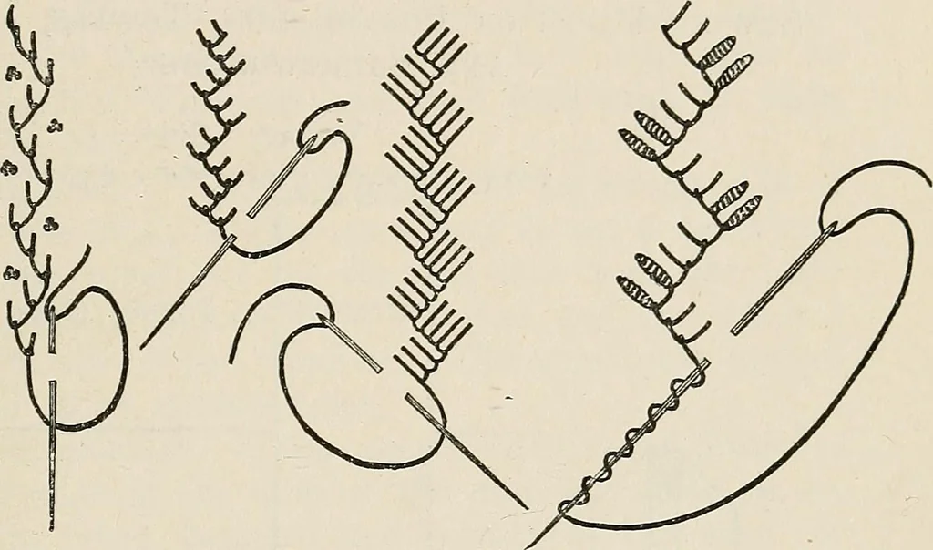An illustration from A manual of needlework, knitting and cutting out for evening continuation schools, 1894, leaf 114