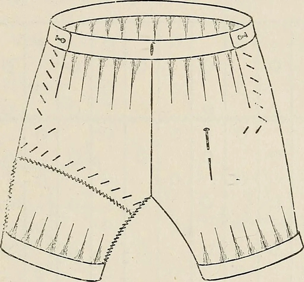 An illustration from A manual of needlework, knitting and cutting out for evening continuation schools, 1894, leaf 144