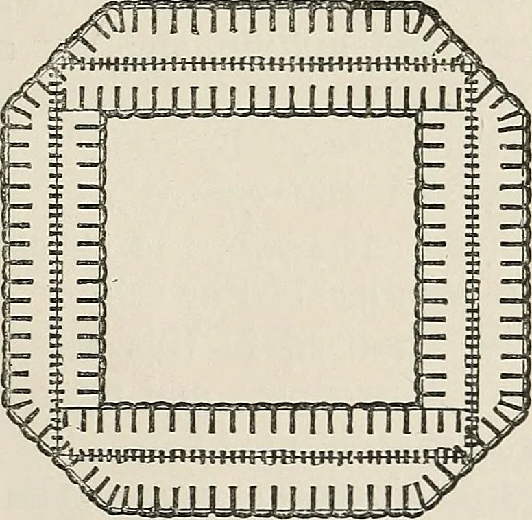 An illustration from A manual of needlework, knitting and cutting out for evening continuation schools, 1894, leaf 146