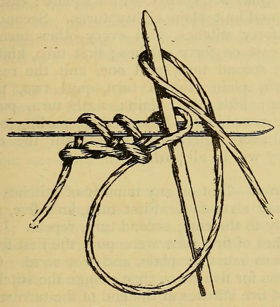 An illustration from A manual of plain needlework and cutting-out, 1884, leaf 63