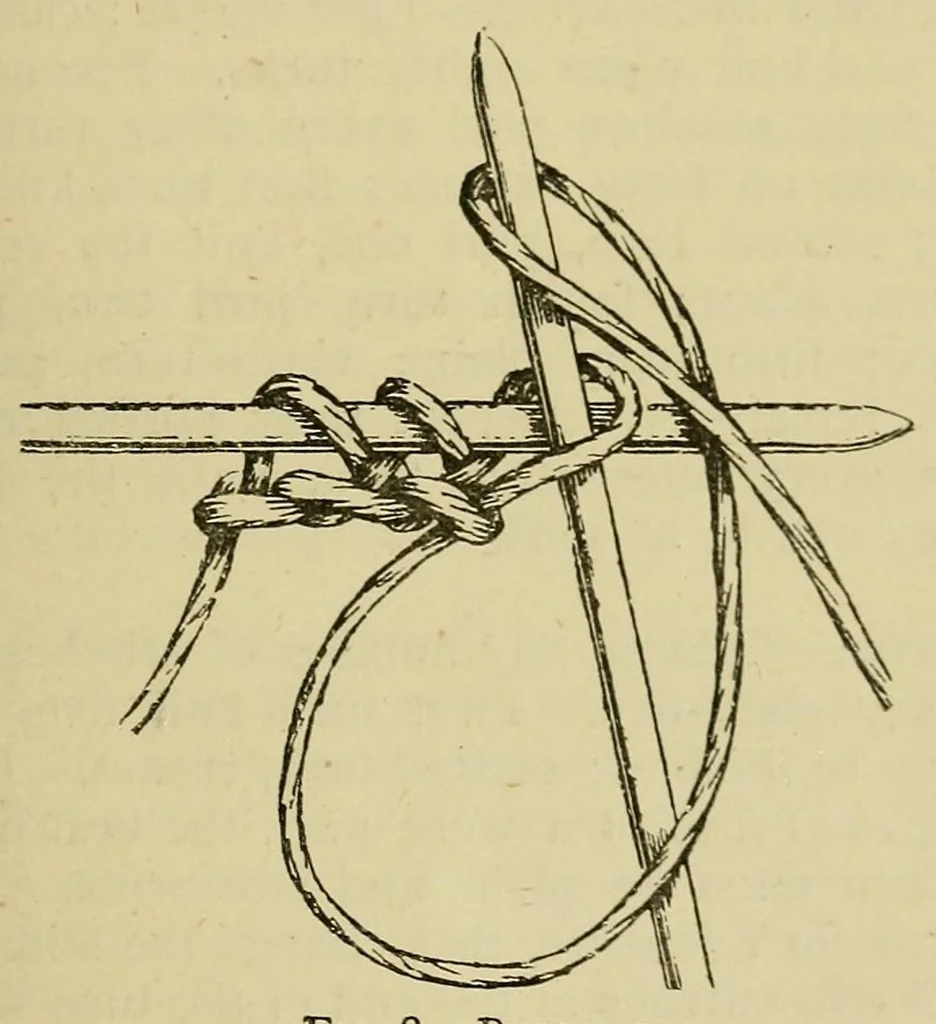 An illustration from A manual of plain needlework and cutting-out, 1886, leaf 55
