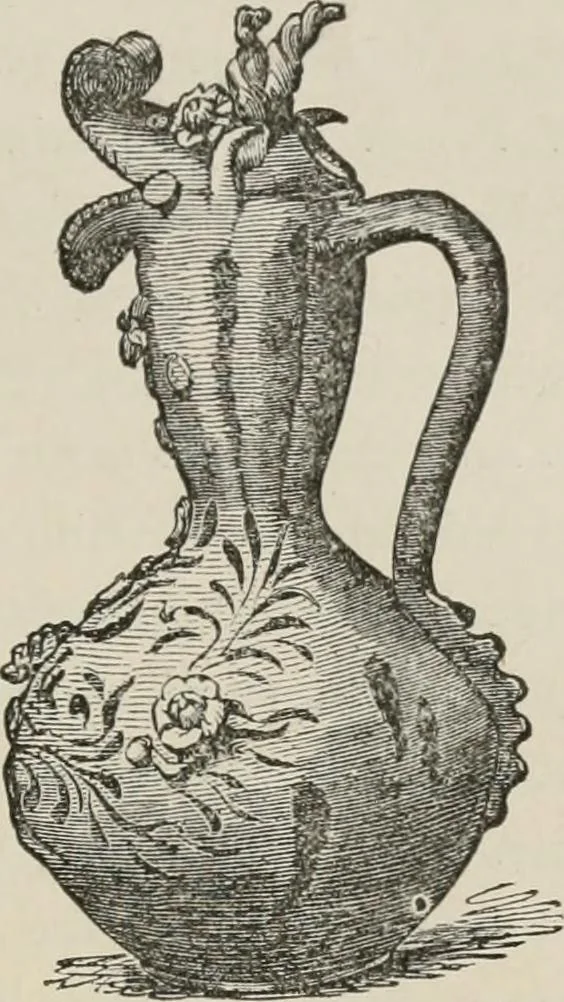 An illustration from A manual of pottery and porcelain for American collectors, 1872, leaf 38