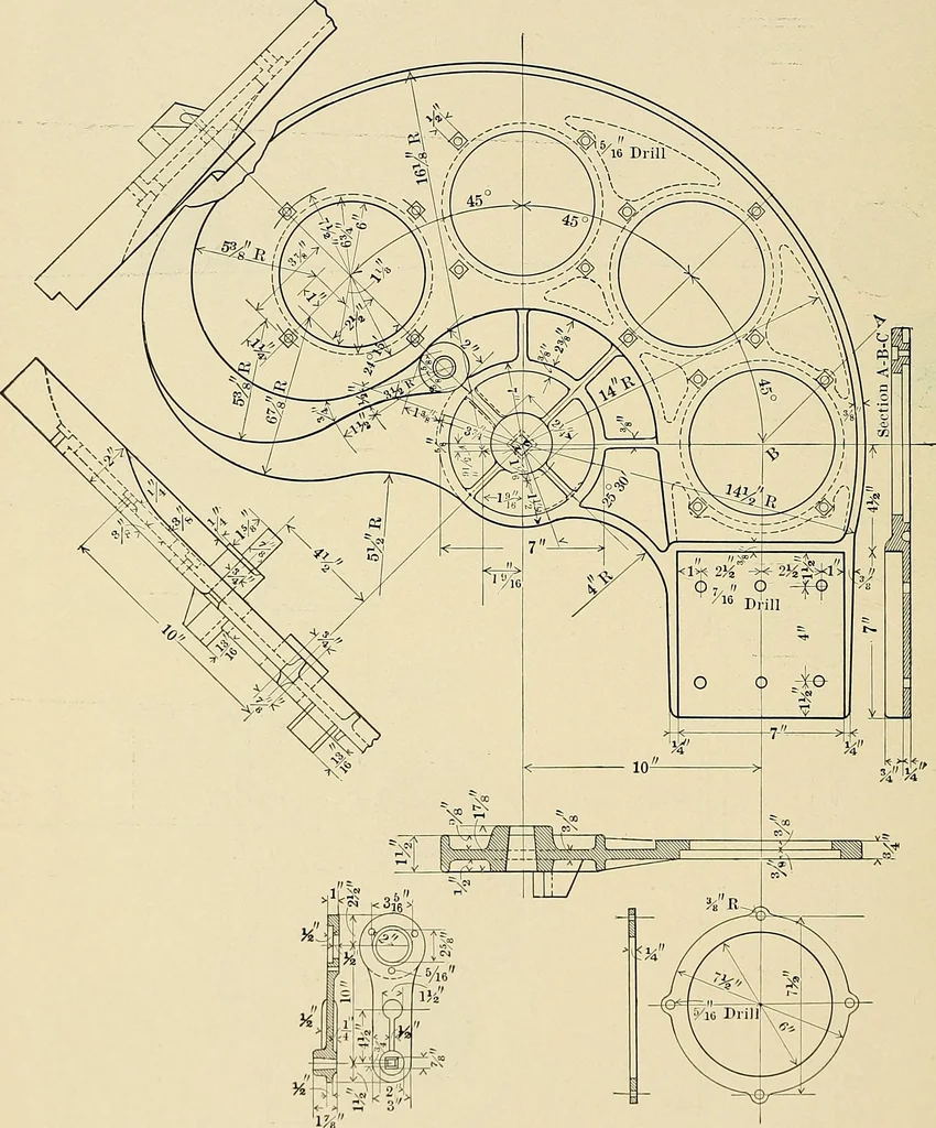 An illustration from Manual of recommended practice for railway engineering and maintenance of way, 1905, leaf 93
