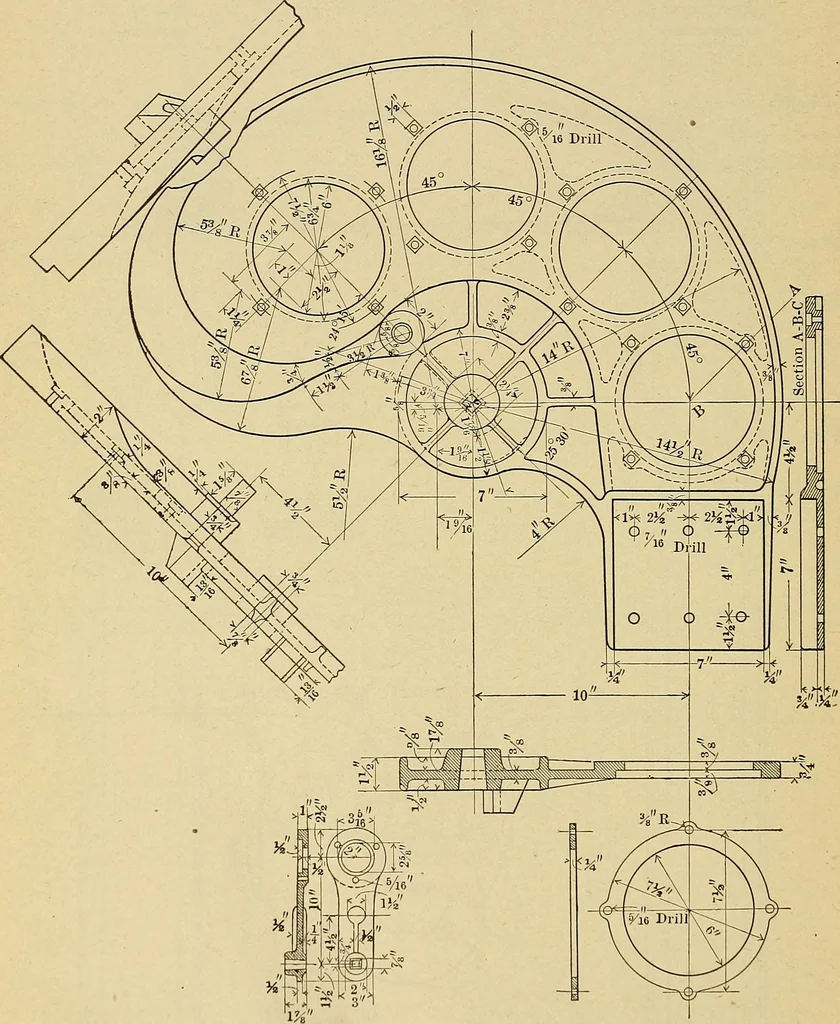 An illustration from Manual of recommended practice for railway engineering and maintenance of way, 1905, leaf 155