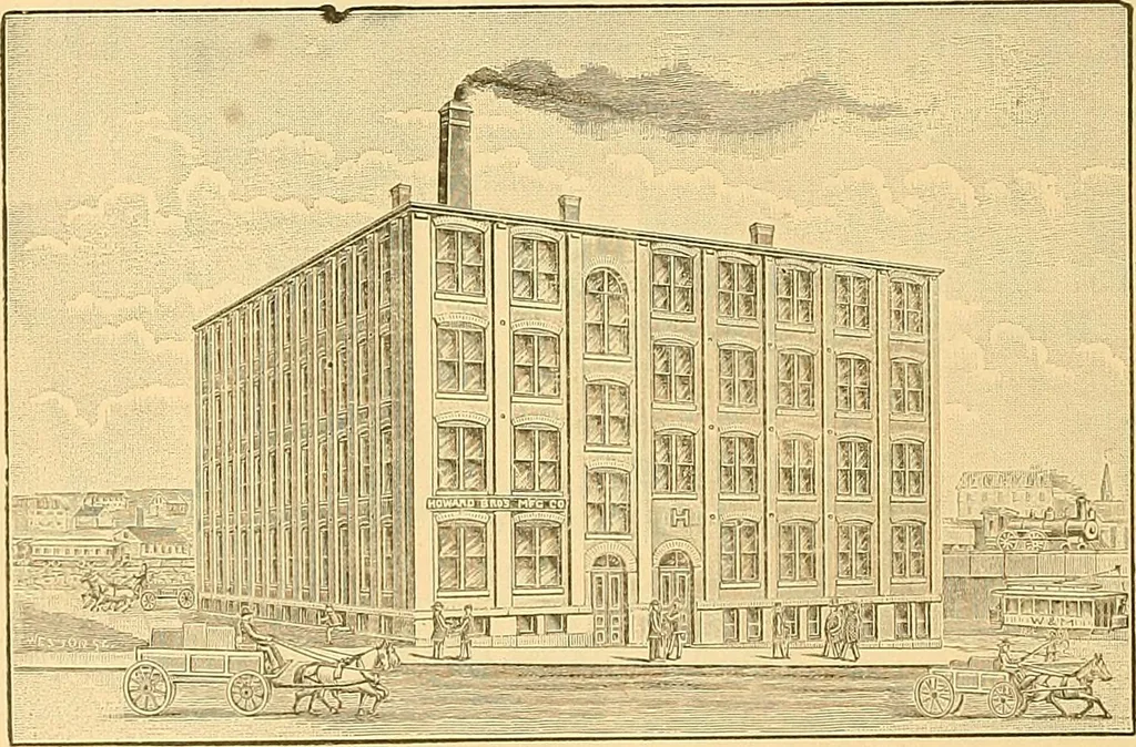 An illustration from The manual of reference of the textile workers of America, 1896, leaf 17