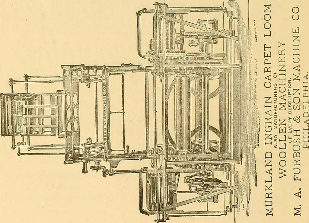 An illustration from The manual of reference of the textile workers of America, 1896, leaf 49