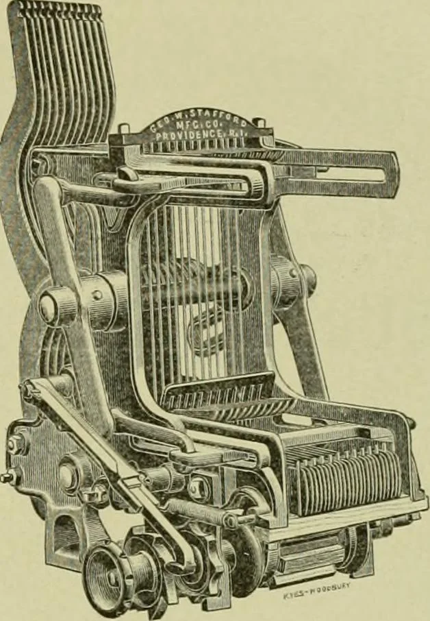 An illustration from The manual of reference of the textile workers of America, 1896, leaf 6