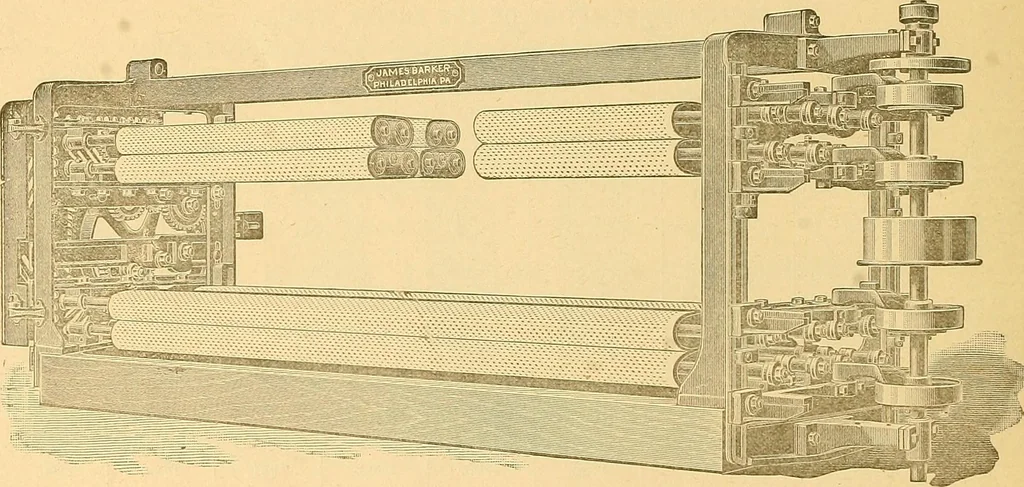 An illustration from The manual of reference of the textile workers of America, 1896, leaf 65