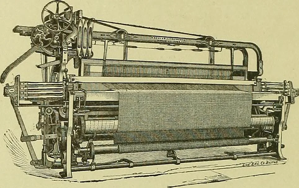 An illustration from The manual of reference of the textile workers of America, 1896, leaf 7