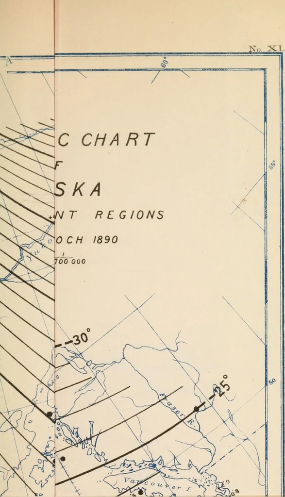 An illustration from Manual of surveying instructions for the survey of the public lands of the United States and private land claims, 1894, leaf 266
