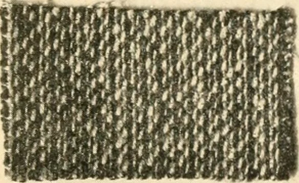An illustration from A manual of weave construction; a systematic arrangement and explanation of the foundation and derivative weaves for harness looms, 1903, leaf 104