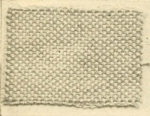 An illustration from A manual of weave construction; a systematic arrangement and explanation of the foundation and derivative weaves for harness looms, 1903, leaf 20