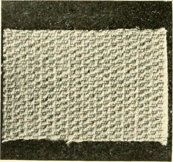 An illustration from A manual of weave construction; a systematic arrangement and explanation of the foundation and derivative weaves for harness looms, 1903, leaf 23