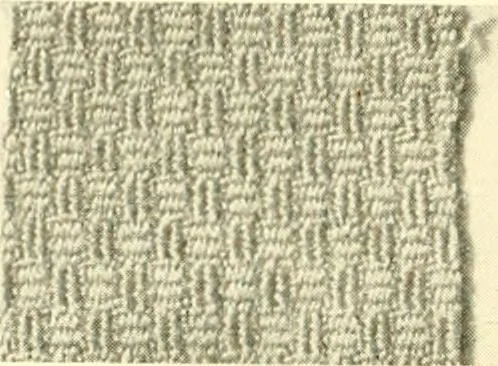 An illustration from A manual of weave construction; a systematic arrangement and explanation of the foundation and derivative weaves for harness looms, 1903, leaf 33