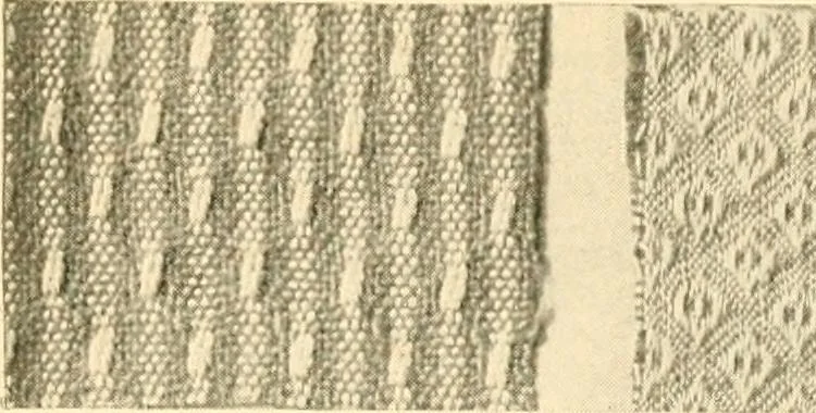 An illustration from A manual of weave construction; a systematic arrangement and explanation of the foundation and derivative weaves for harness looms, 1903, leaf 36