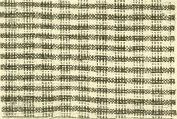 An illustration from A manual of weave construction; a systematic arrangement and explanation of the foundation and derivative weaves for harness looms, 1903, leaf 41