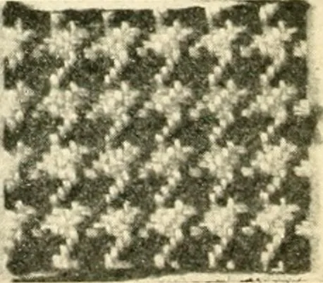 An illustration from A manual of weave construction; a systematic arrangement and explanation of the foundation and derivative weaves for harness looms, 1903, leaf 67