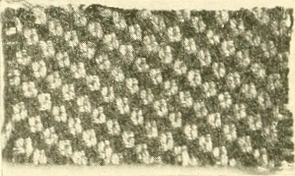 An illustration from A manual of weave construction; a systematic arrangement and explanation of the foundation and derivative weaves for harness looms, 1903, leaf 89