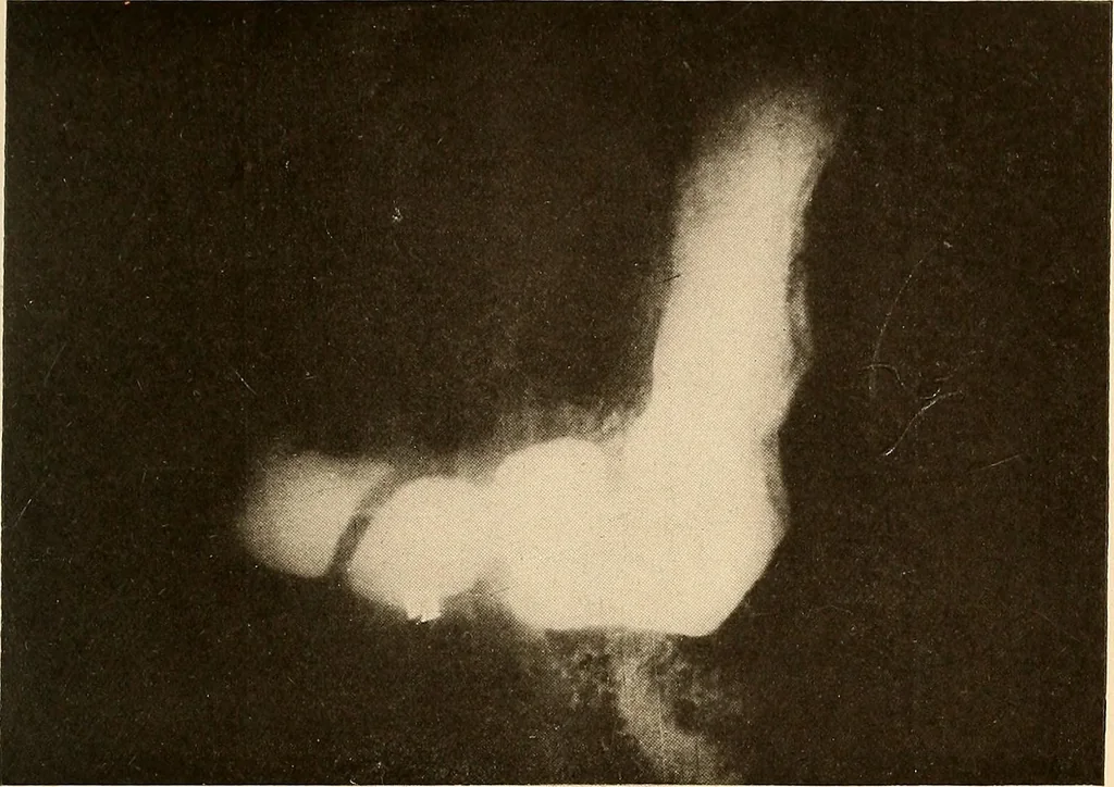 An illustration from A manual of X-ray technic, 1917, leaf 122
