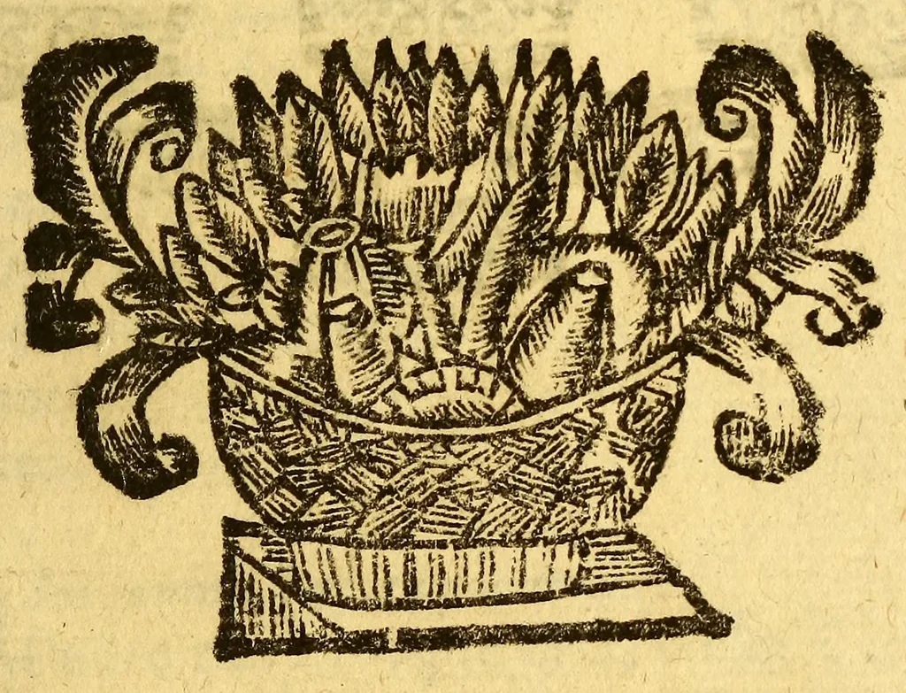 An illustration from Manual para catekizar, y administrar los santos sacramentos à los Indios que habitan la Prouincia de la Nueua Andaluzia, y Nueua Barcelona, y San Christoval de los Cumanagotos. ..., 1683, leaf 109