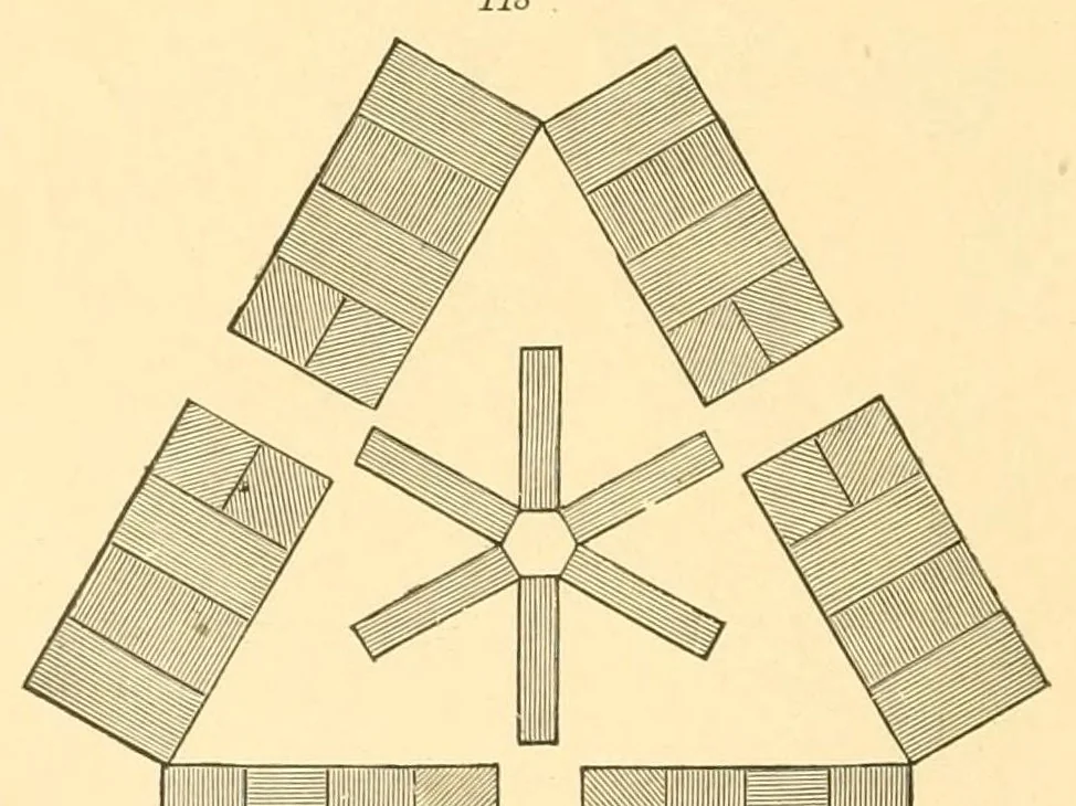 An illustration from Manual Steiger. Introducción á la enseñanza práctica del sistema de kindergarten--jardines de niños--segun el fundador Federico Fröbel y su discípula Mme. María Kraus-Blte, 1900, leaf 52