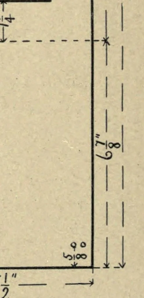 An illustration from Manual training: cardboard construction, 1907, leaf 42