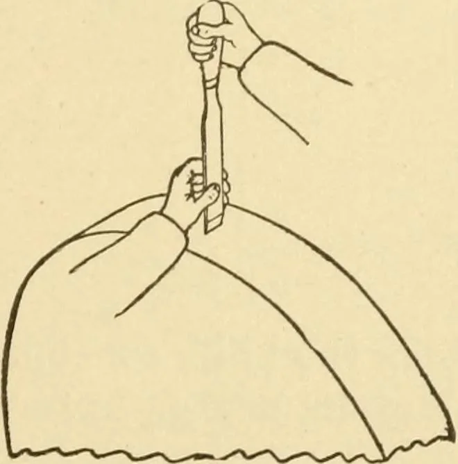 An illustration from Manual training. Elementary woodwork;, 1893, leaf 108