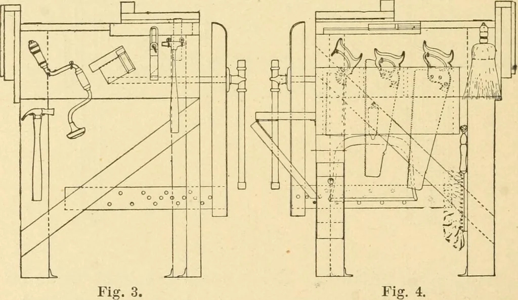 An illustration from Manual training. Elementary woodwork;, 1893, leaf 15
