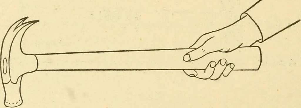An illustration from Manual training. Elementary woodwork;, 1893, leaf 19