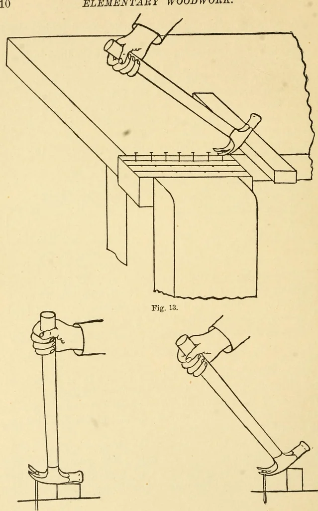 An illustration from Manual training. Elementary woodwork;, 1893, leaf 21
