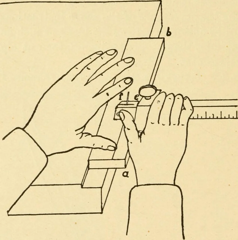 An illustration from Manual training. Elementary woodwork;, 1893, leaf 29