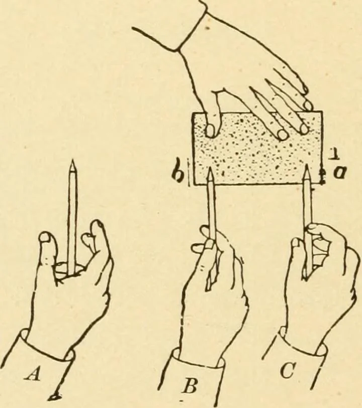 An illustration from Manual training. Elementary woodwork;, 1893, leaf 33