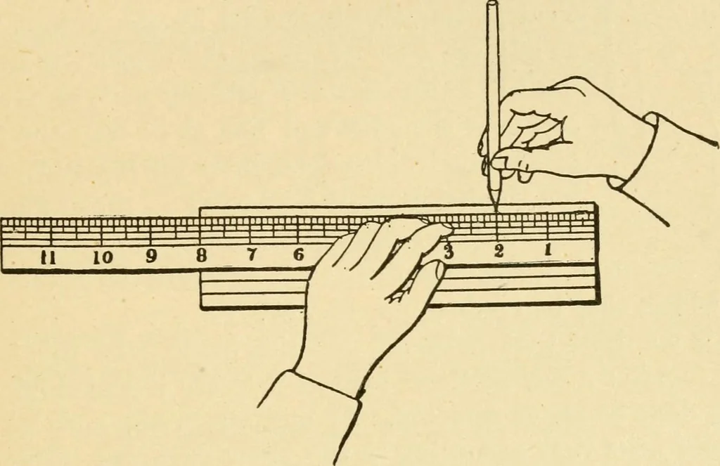 An illustration from Manual training. Elementary woodwork;, 1893, leaf 34
