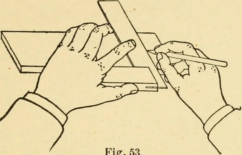An illustration from Manual training. Elementary woodwork;, 1893, leaf 38