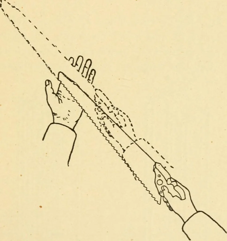 An illustration from Manual training. Elementary woodwork;, 1893, leaf 48