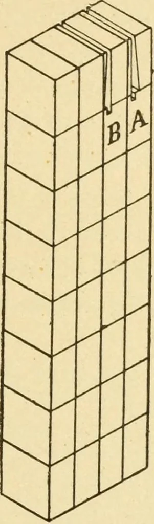 An illustration from Manual training. Elementary woodwork;, 1893, leaf 50