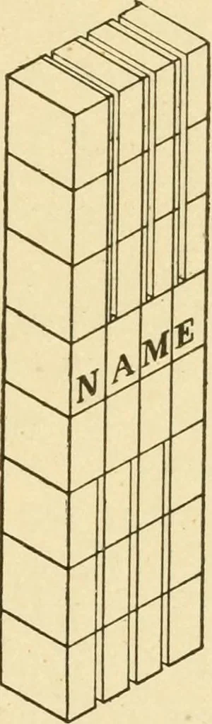 An illustration from Manual training. Elementary woodwork;, 1893, leaf 50